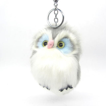 Fluffy Owl KeyChain