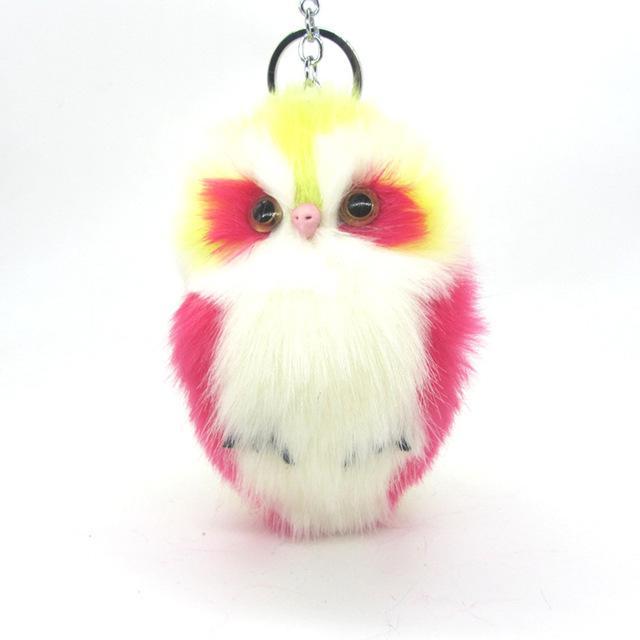 Fluffy Owl KeyChain