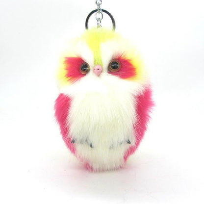 Fluffy Owl KeyChain