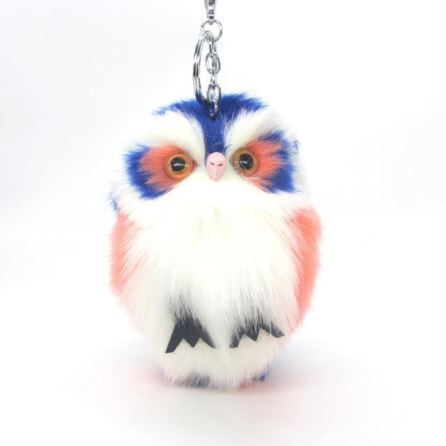 Fluffy Owl KeyChain