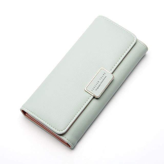 Women's purse Pure Passport cover large fresh capacity Business card holder natural wallets for female useful long-lived purse