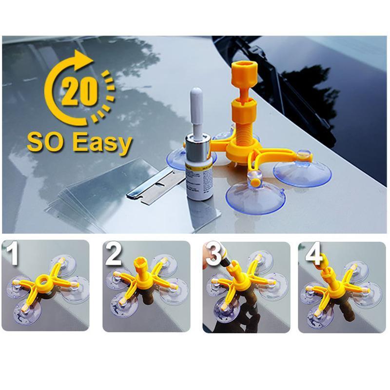 Windshield Repair Kit DIY Restore Car Window Glass
