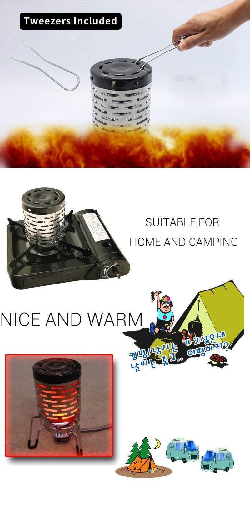 Mini Heater & Stove For Camping