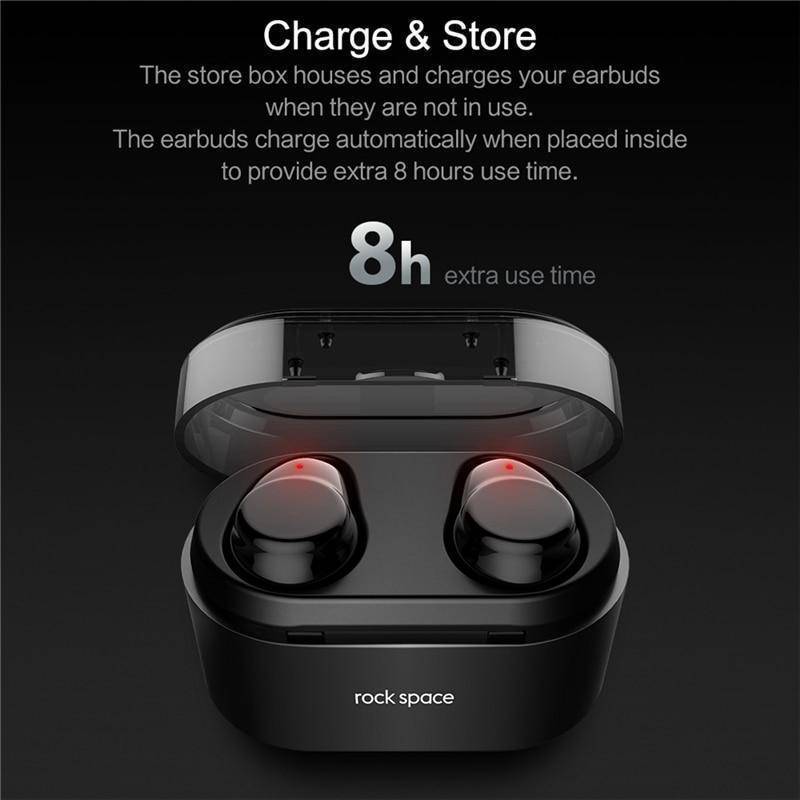 TWS True Wireless Bluetooth Earbuds Touch Control and Charging Case
