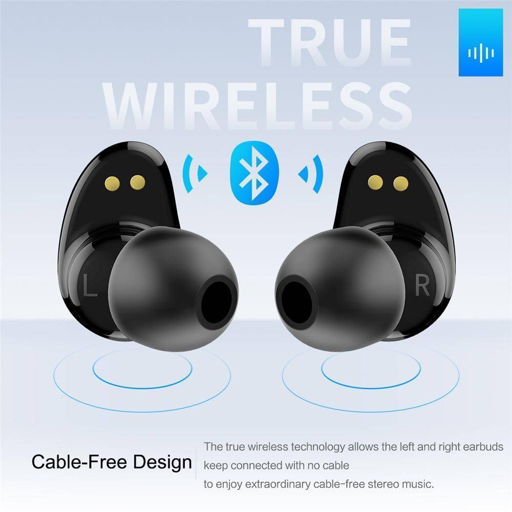 TWS True Wireless Bluetooth Earbuds Touch Control and Charging Case