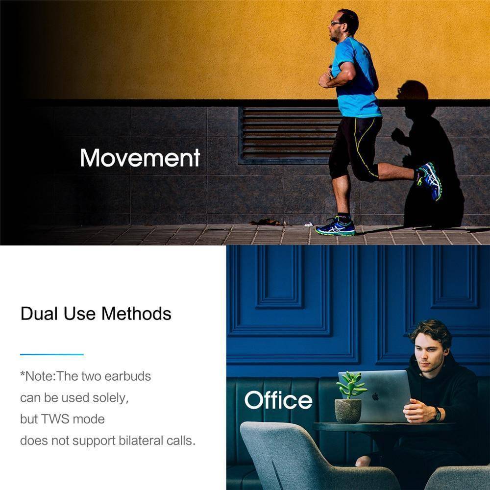 TWS True Wireless Bluetooth Earbuds Touch Control and Charging Case