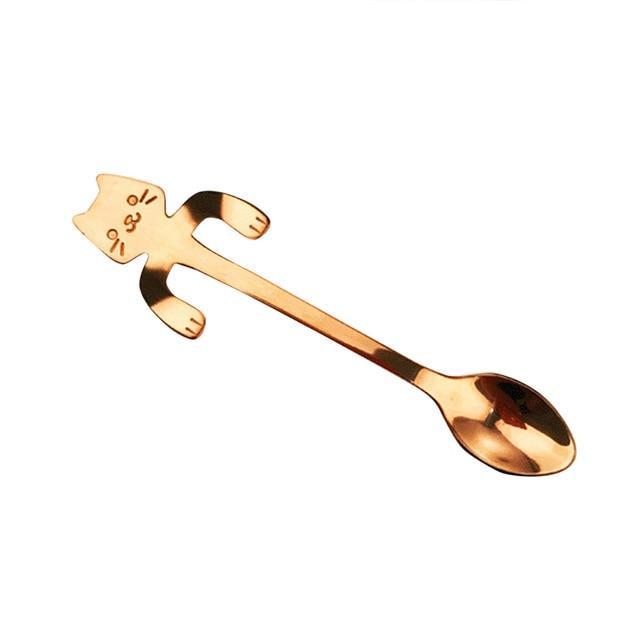 Cute Mini Cat Coffee Tea Spoon