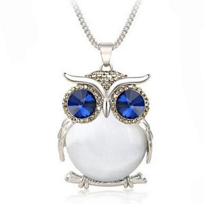Women Sweater Owl Chain Necklace