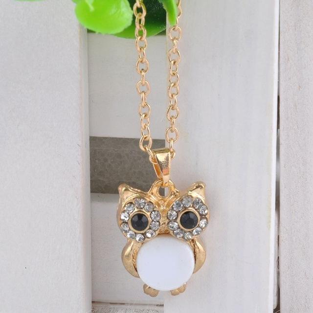 Women Sweater Owl Chain Necklace