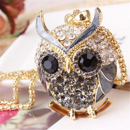 Women Sweater Owl Chain Necklace