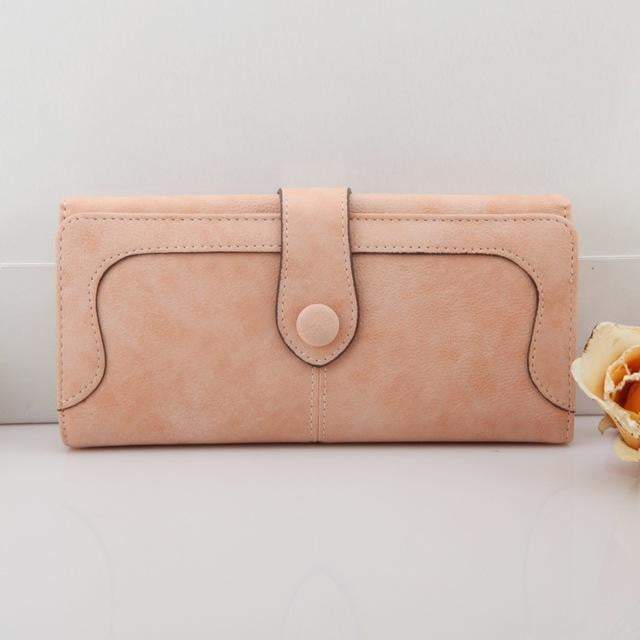 Exclusive Women Wallets New Winter Fashion Trends Pumping Frosted Multi-card Position Two Fold Wallet Lady Ms. Long Purse Card