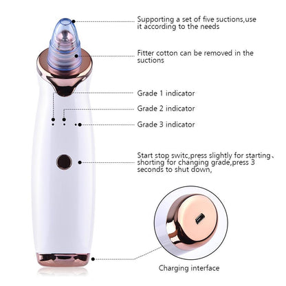 Blackhead Remover Pore Vacuum Suction Tool Acne Extractor
