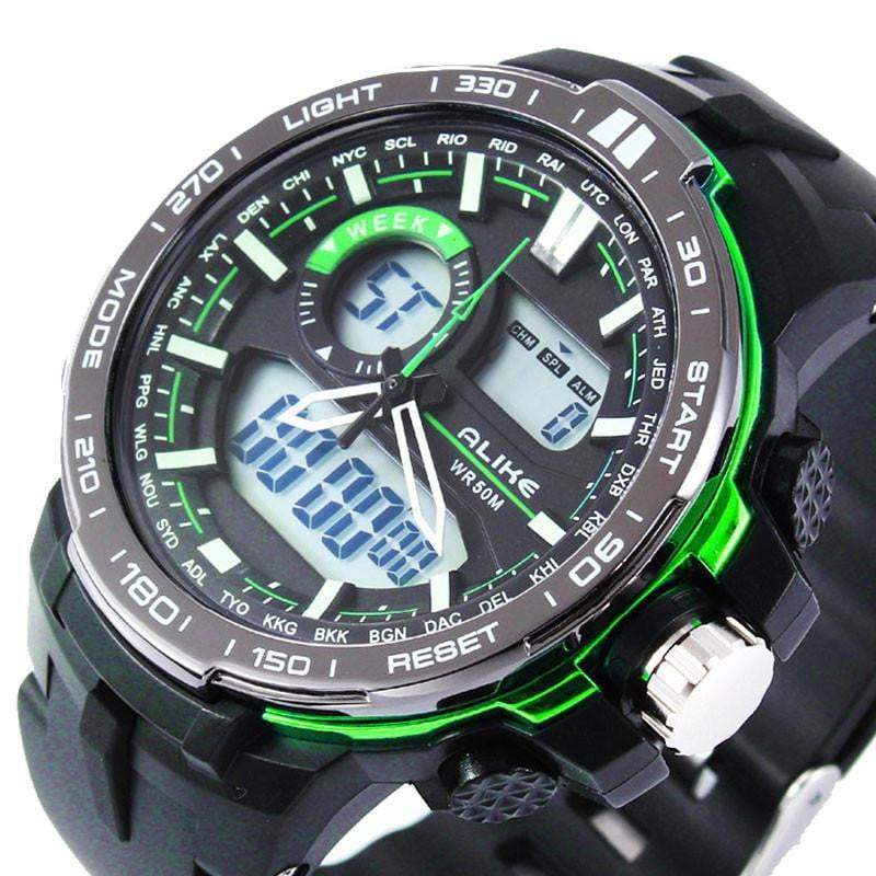 New Digital Watch Men Analog Sports Outdoor Quartz Wrist Military Watch