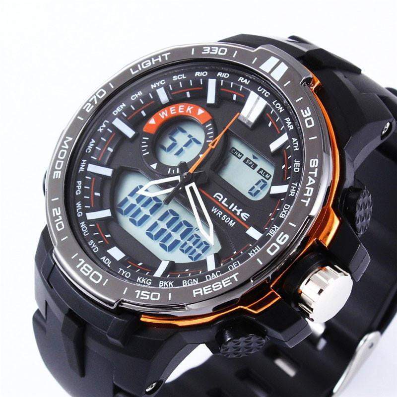 New Digital Watch Men Analog Sports Outdoor Quartz Wrist Military Watch