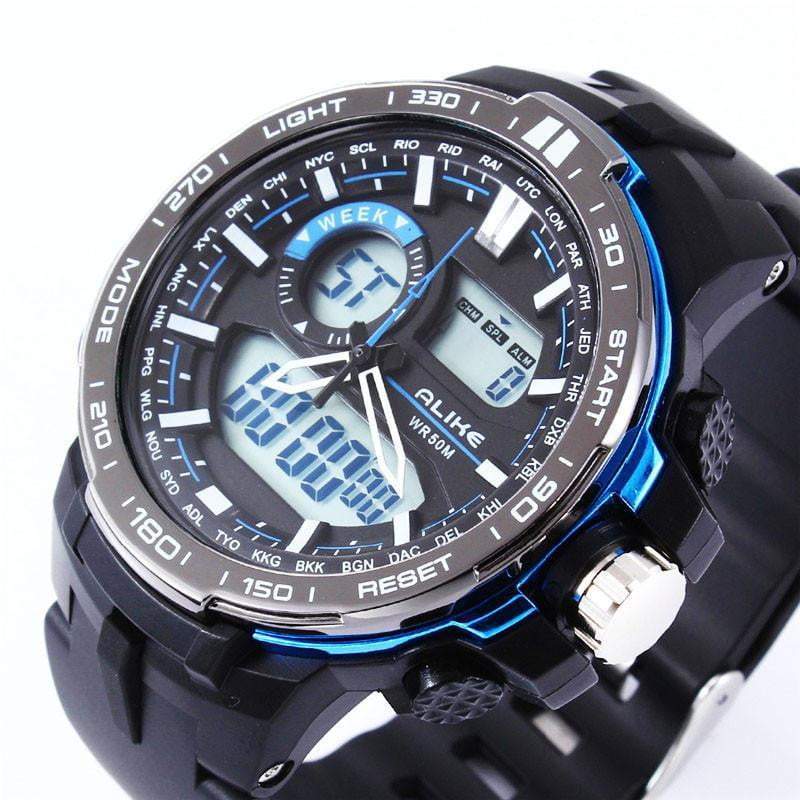 New Digital Watch Men Analog Sports Outdoor Quartz Wrist Military Watch