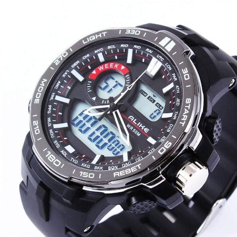New Digital Watch Men Analog Sports Outdoor Quartz Wrist Military Watch