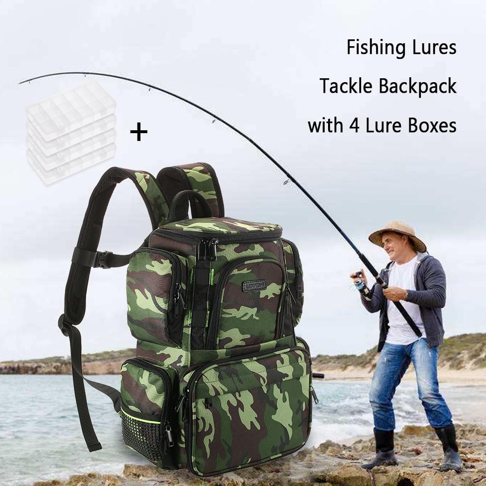 Fishing Backpack for Tackles & Lure Box