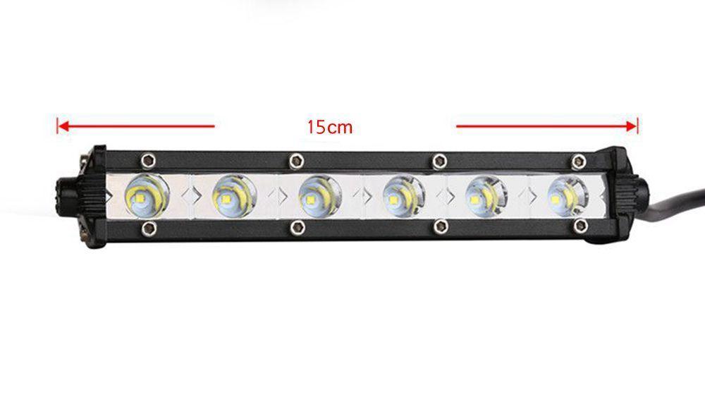 6 inch 24W Single row LED Light Bar Waterproof Offroad Cars