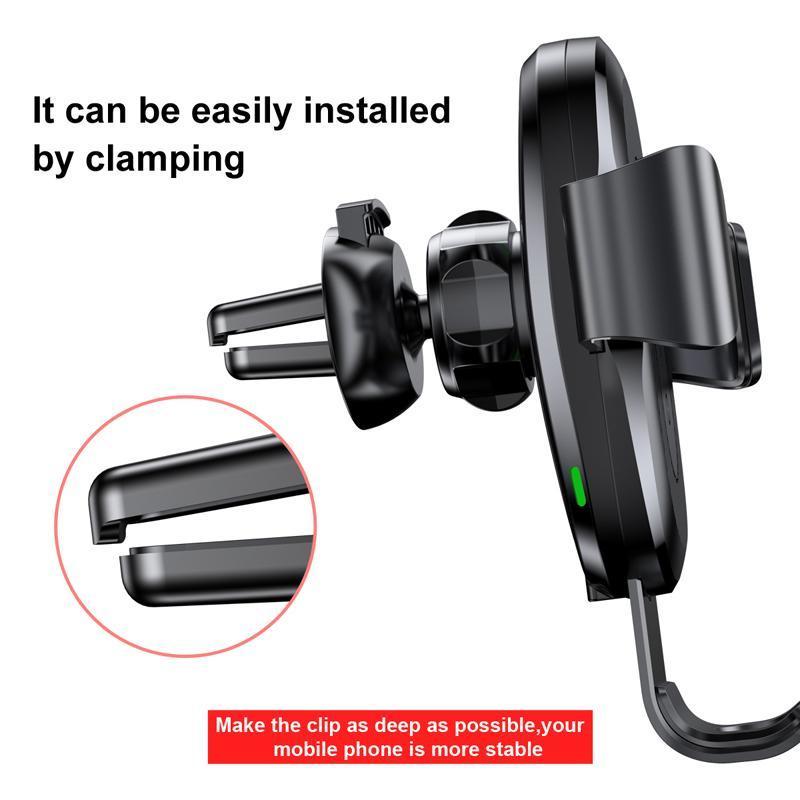 2-IN-1 Car Vent Phone Holder & Wireless Charger