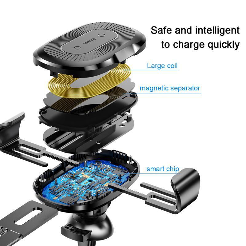 2-IN-1 Car Vent Phone Holder & Wireless Charger