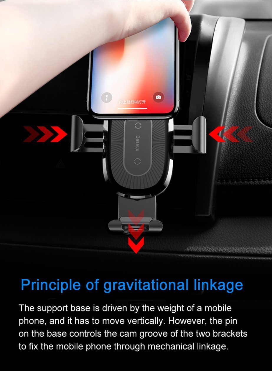 2-IN-1 Car Vent Phone Holder & Wireless Charger
