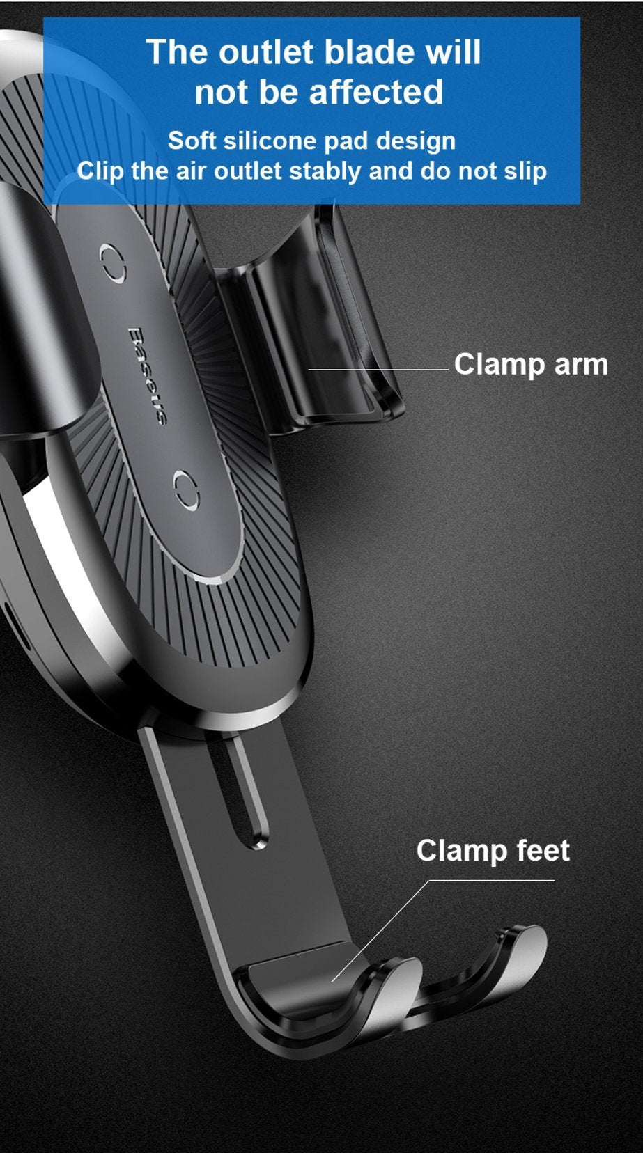 2-IN-1 Car Vent Phone Holder & Wireless Charger