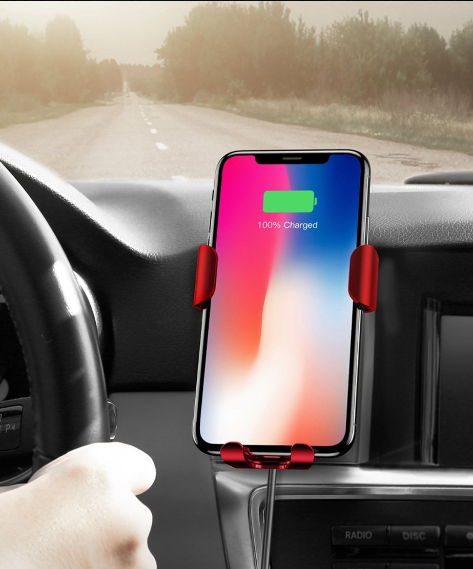 2-IN-1 Car Vent Phone Holder & Wireless Charger