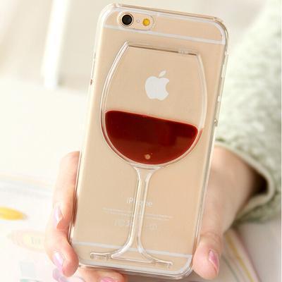 Liquid Wine Glass Transparent iphone Case