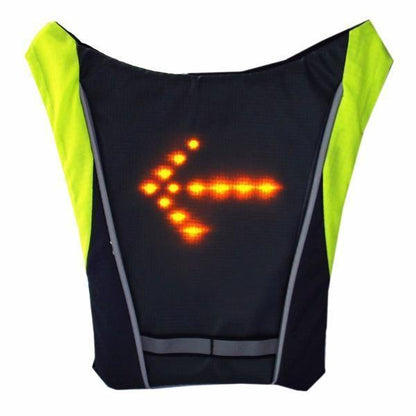 Turn Signal Cycling Reflective Safety LED Vest Cyclist Outdoor Waterproof