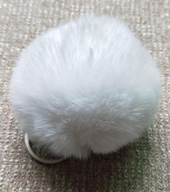 Fluffy Charming Women's Pompom Chain Keyholder