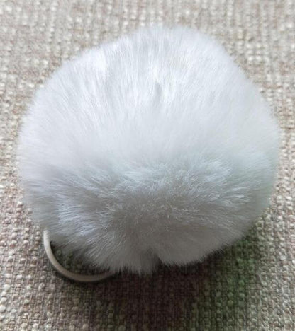 Fluffy Charming Women's Pompom Chain Keyholder