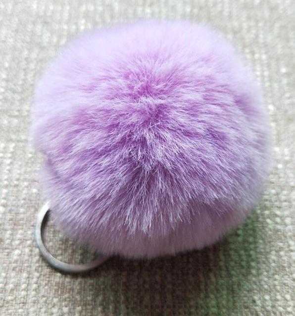 Fluffy Charming Women's Pompom Chain Keyholder