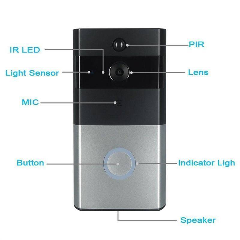 WiFi Wireless Doorbell Camera Remote Video Door Intercom IR Night Vision Security Bell