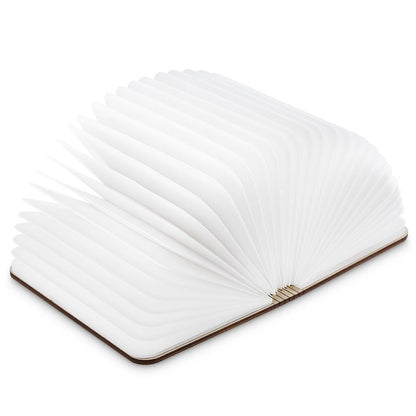 LED Foldable 360 Wooden Book Night Lamp Desk Light USB Rechargeable