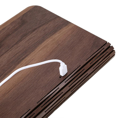LED Foldable 360 Wooden Book Night Lamp Desk Light USB Rechargeable