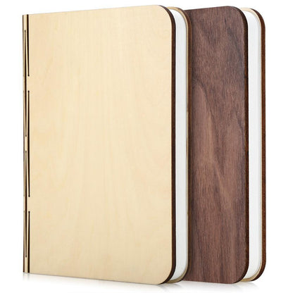 LED Foldable 360 Wooden Book Night Lamp Desk Light USB Rechargeable