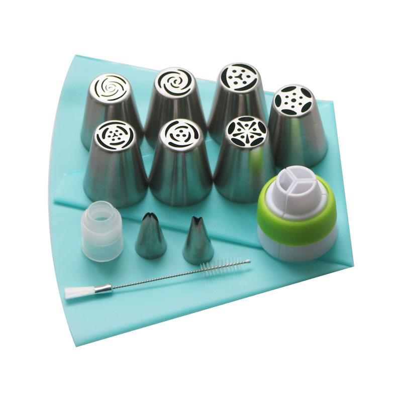 13pcs/Set Pastry Nozzles And Coupler Icing Piping Tips Made With Durable Stainless Steel