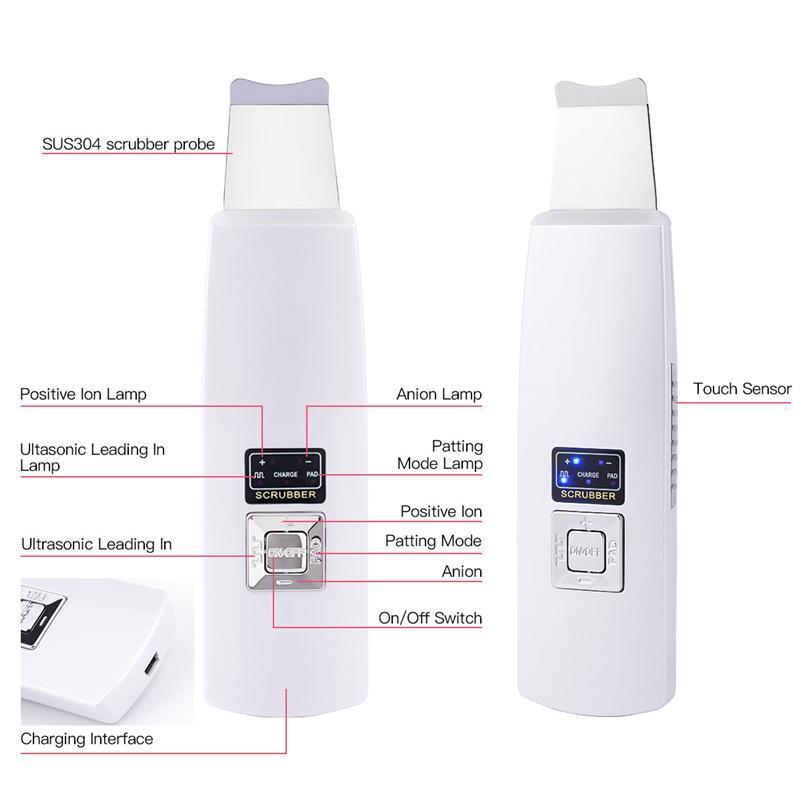 Ultrasonic Skin Scrubber Deep Face Cleaning Machine