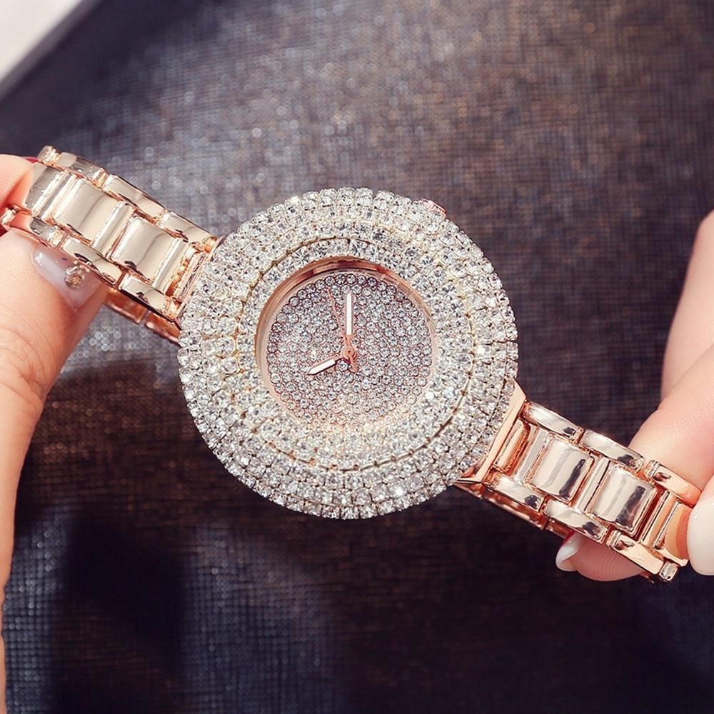 Designer Full Crystal Belt Ladies Watch