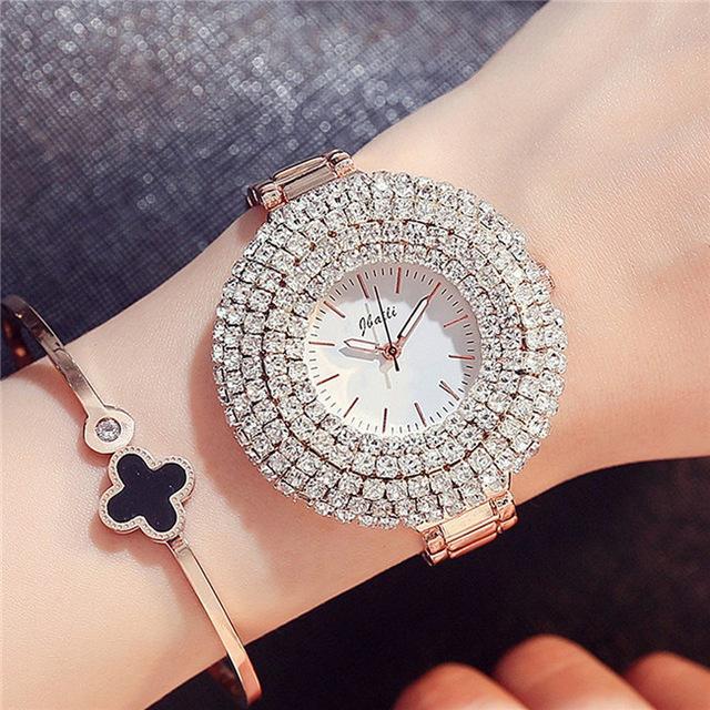 Designer Shiny Crystal  Belt Ladies Watch