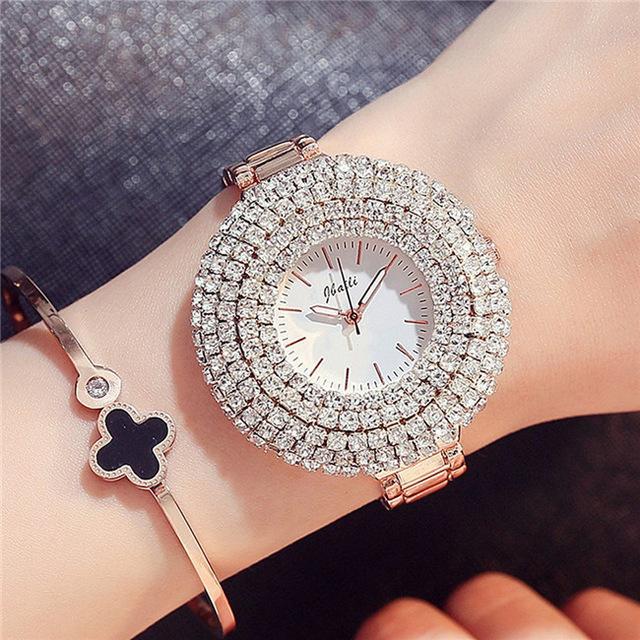 Designer Shiny Crystal  Belt Ladies Watch