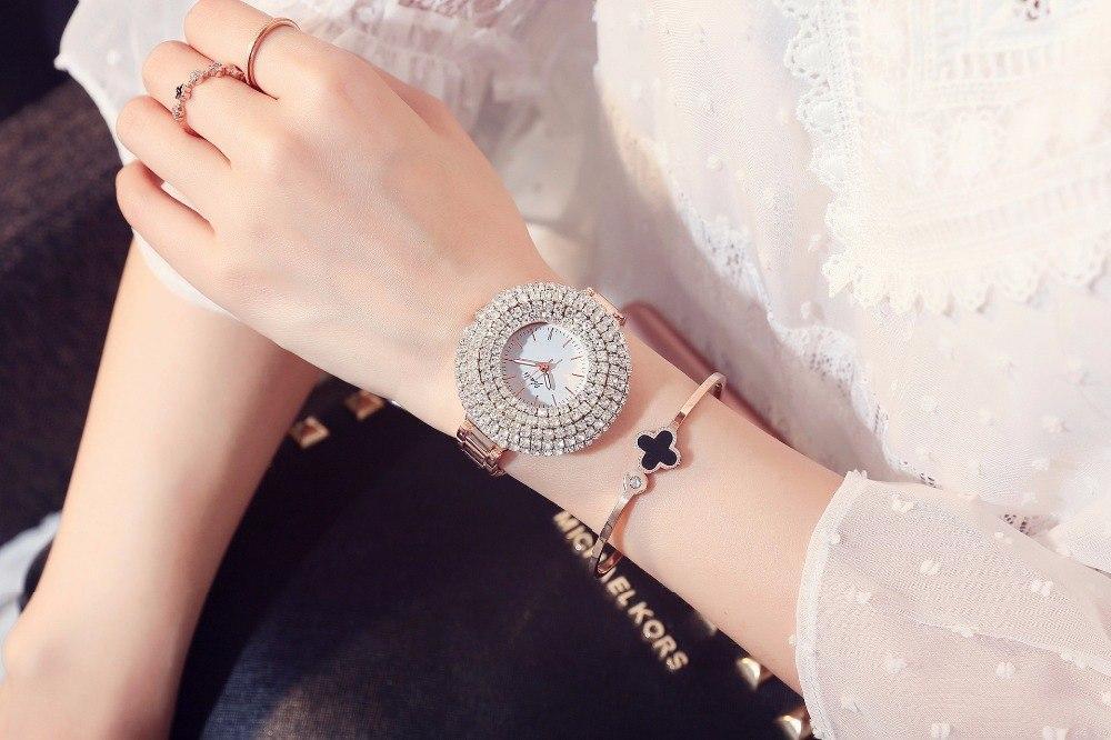 Designer Shiny Crystal  Belt Ladies Watch