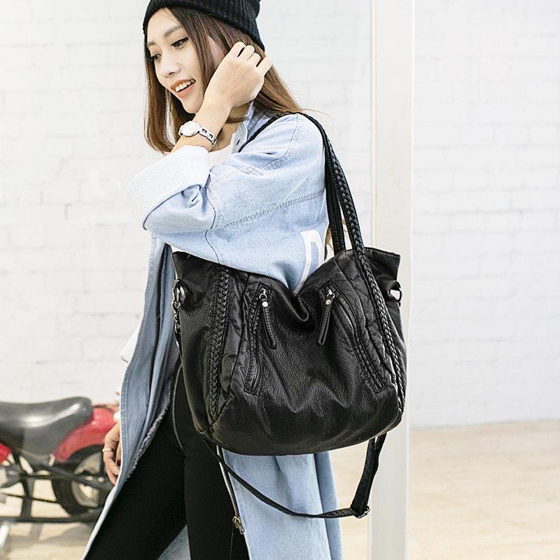 Black Leather Hobo Bags