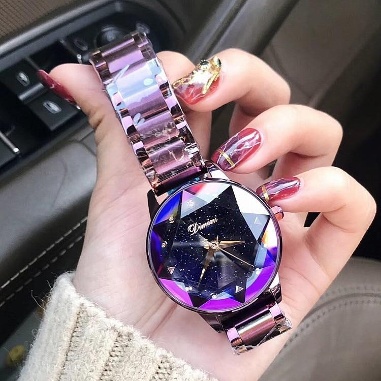 Luxury Crystal Rhinestone Stainless Steel Women Watch