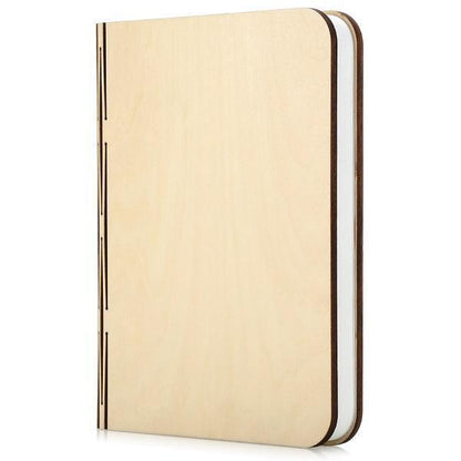 LED Foldable 360 Wooden Book Night Lamp Desk Light USB Rechargeable
