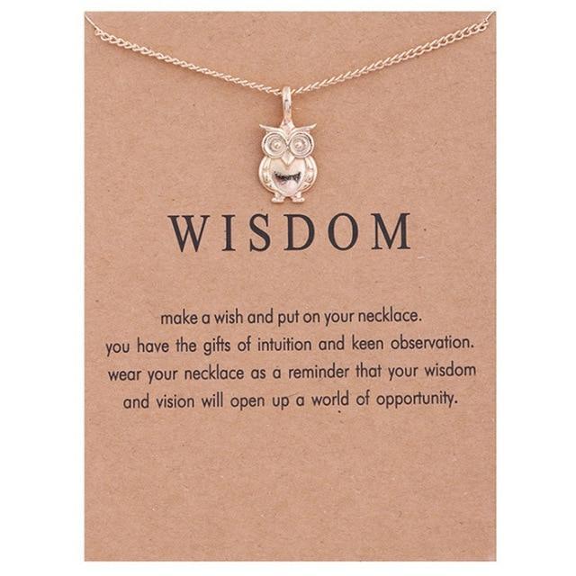 Women Sweater Owl Chain Necklace