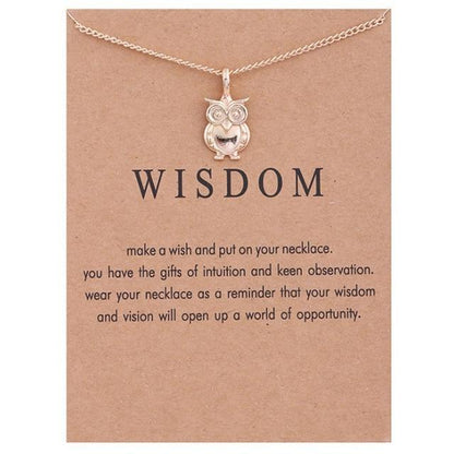 Women Sweater Owl Chain Necklace