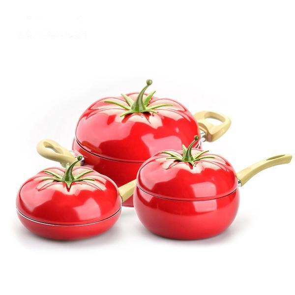 Fruit Color Ceramic Aluminum Frying Pan