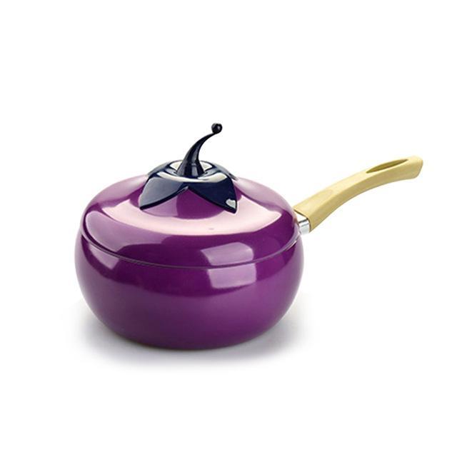 Fruit Color Ceramic Aluminum Frying Pan