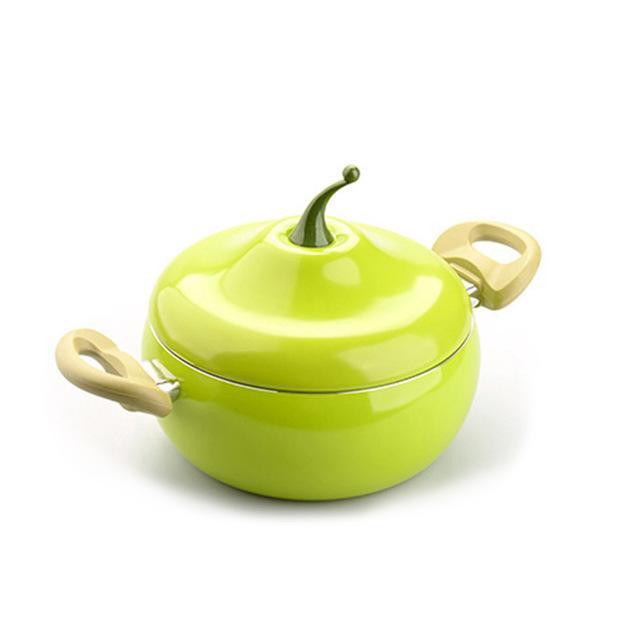 Fruit Color Ceramic Aluminum Frying Pan